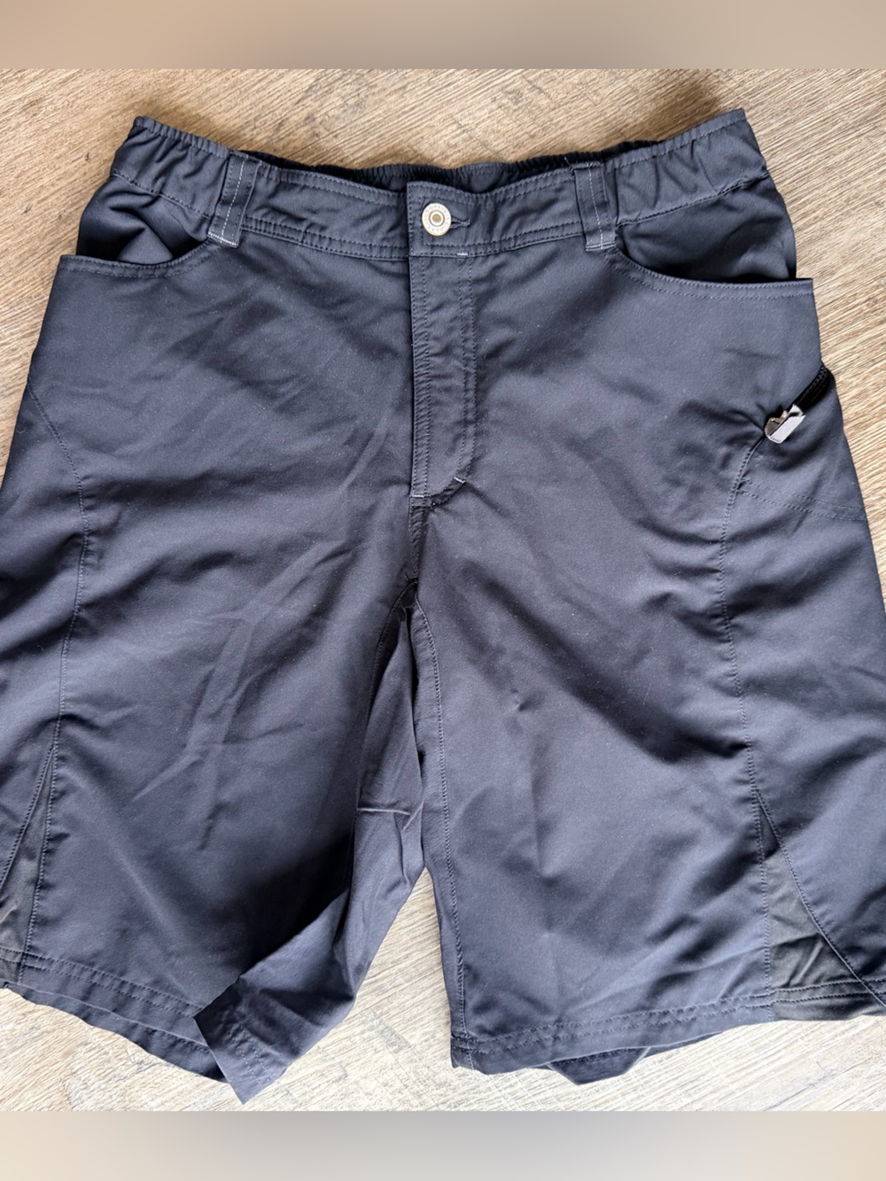 Gore Bike Wear Men’s Large Cycling Riding Shorts Black Performance Zip Pocket